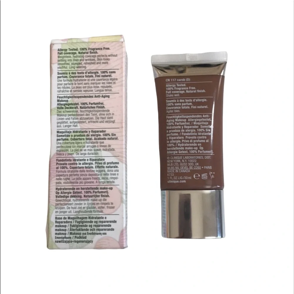 CLINIQUE Even Better Refresh Hydrating Repair Foundation Makeup Carob CN117 NIB